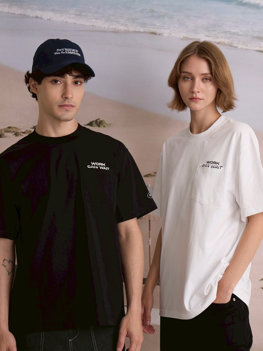 EVC WORK CAN WAIT TEE - BLACK