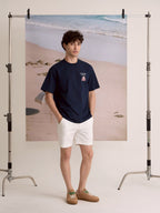 EVC WORK LESS LIVE LOUD TEE - NAVY