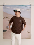 EVC VACATION CREW TEE - BROWN