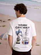 EVC WORK CAN WAIT TEE - WHITE
