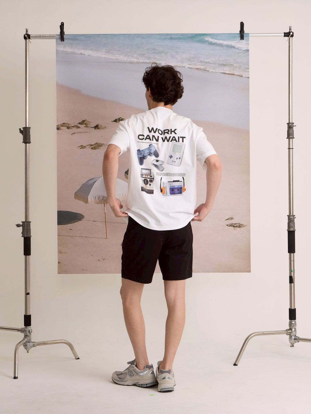 EVC WORK CAN WAIT TEE - WHITE