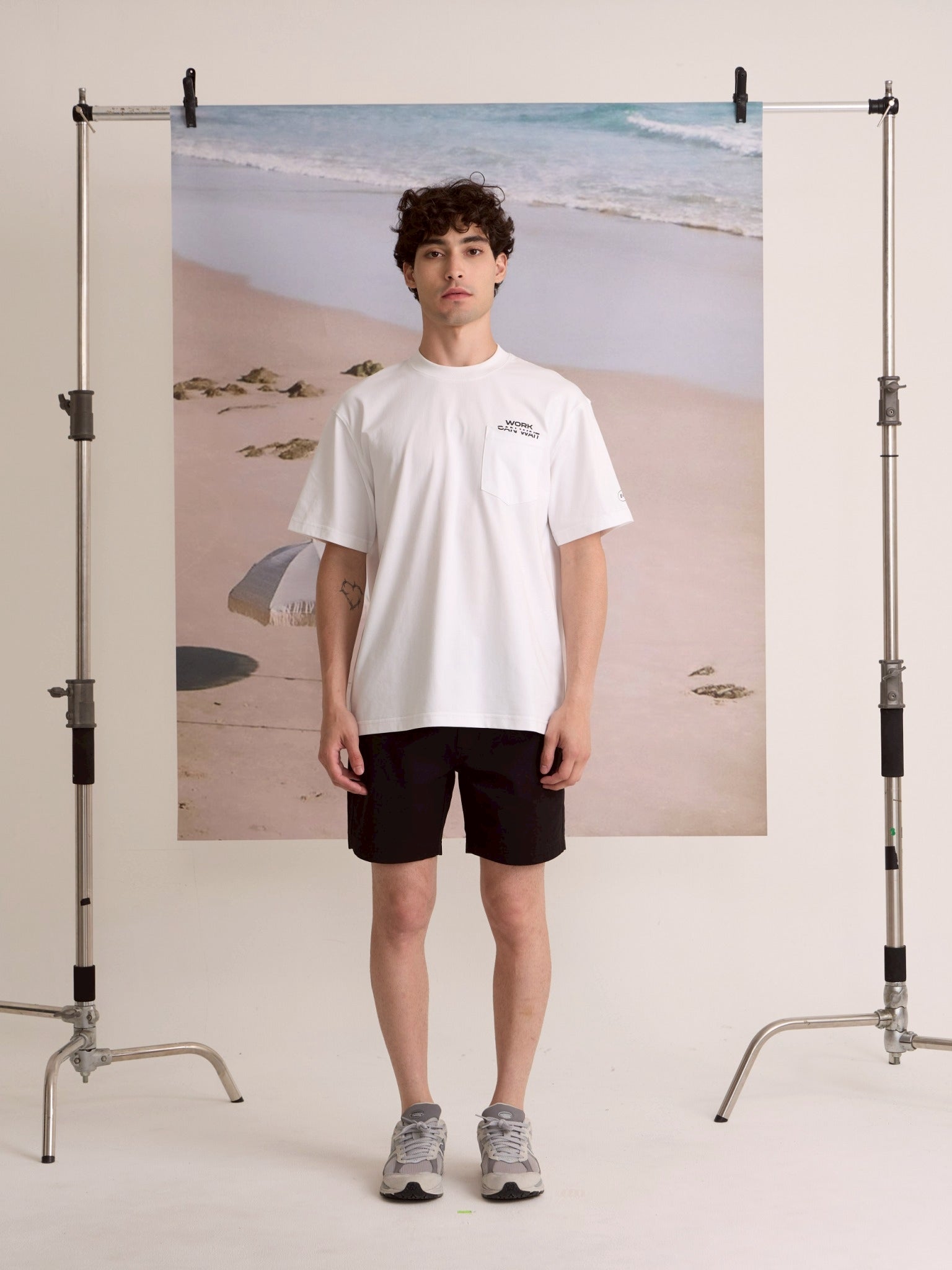 EVC WORK CAN WAIT TEE - WHITE