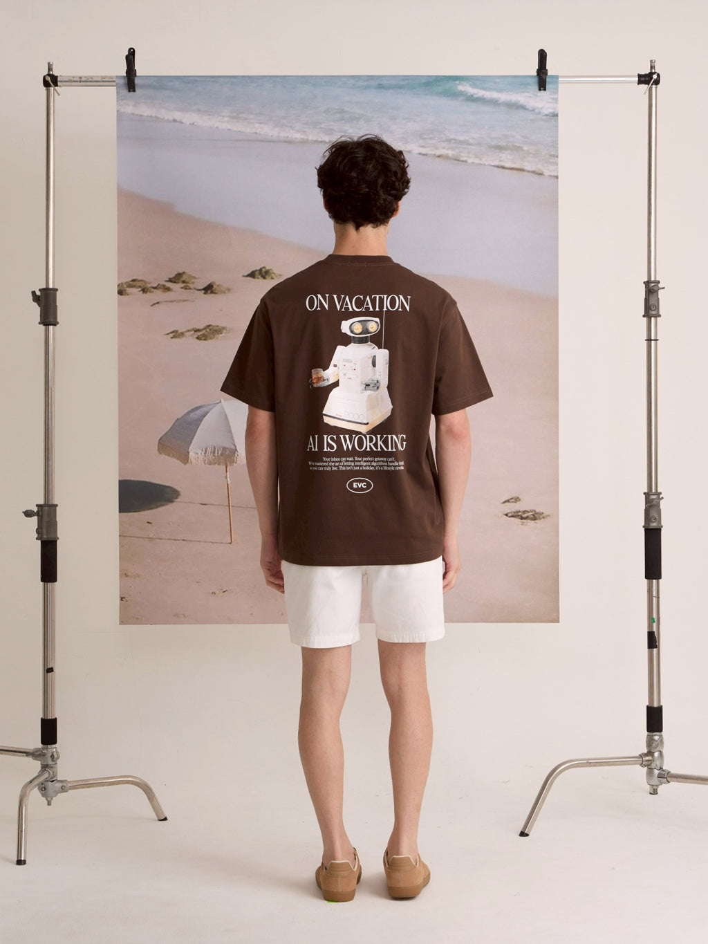 EVC AI IS WORKING TEE - BROWN