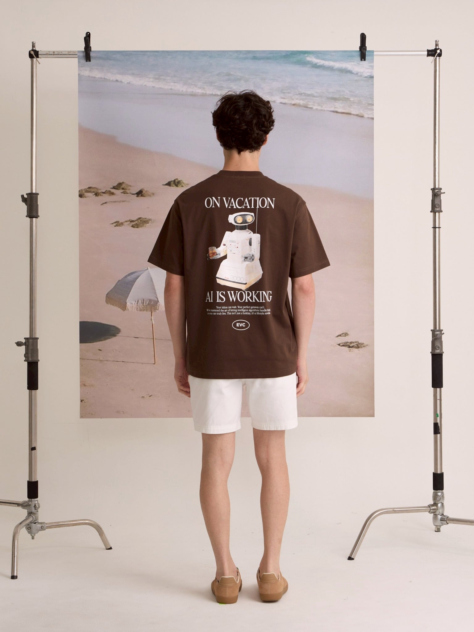 EVC AI IS WORKING TEE - BROWN
