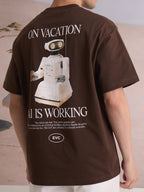 EVC AI IS WORKING TEE - BROWN