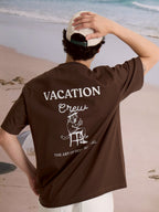 EVC VACATION CREW TEE - BROWN