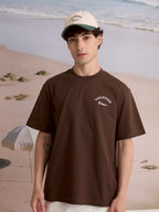 EVC VACATION CREW TEE - BROWN