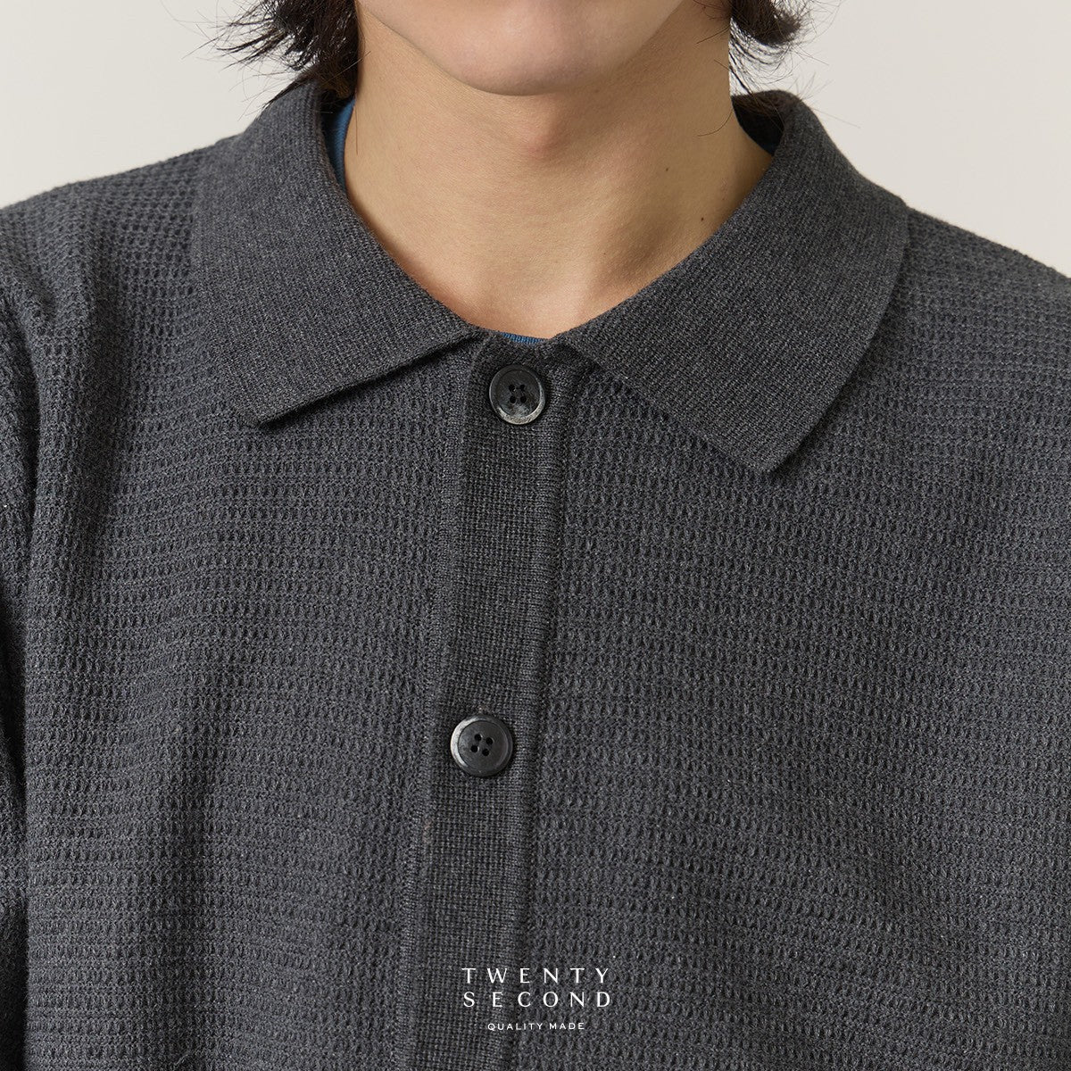 MILES KNIT OVERSHIRT - GREY