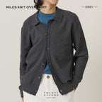 MILES KNIT OVERSHIRT - GREY