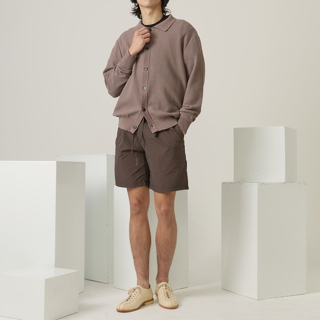 MILES KNIT OVERSHIRT - BROWN