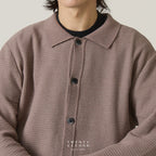 MILES KNIT OVERSHIRT - BROWN