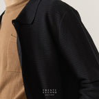 MILES KNIT OVERSHIRT - BLACK