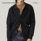 MILES KNIT OVERSHIRT - BLACK