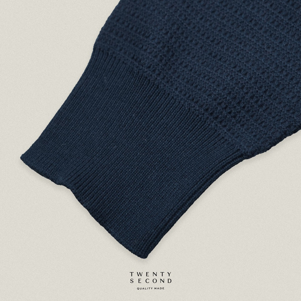 MILES KNIT OVERSHIRT - NAVY
