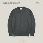 MILES KNIT OVERSHIRT - GREY