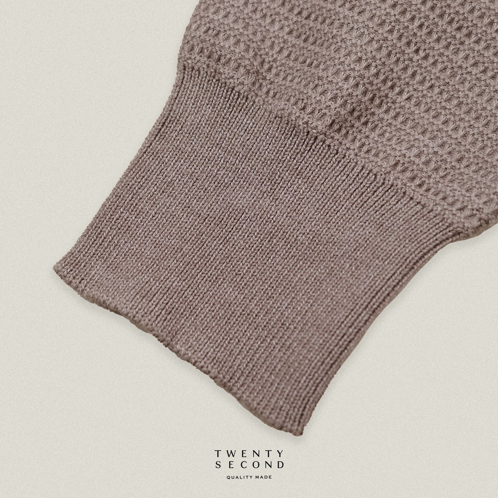 MILES KNIT OVERSHIRT - BROWN