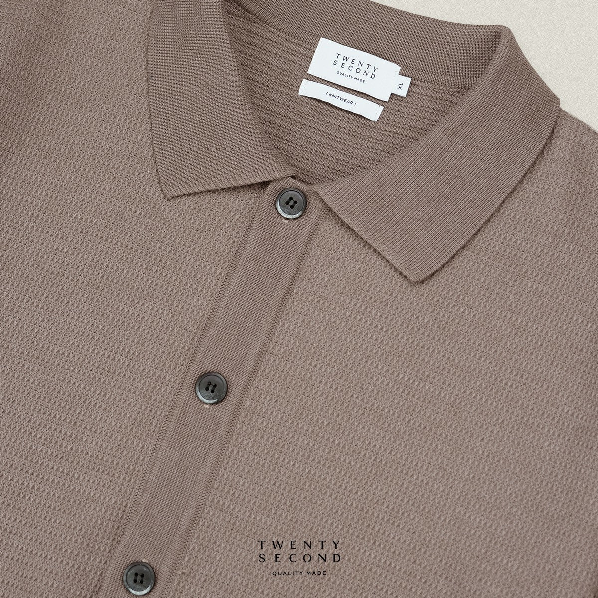 MILES KNIT OVERSHIRT - BROWN