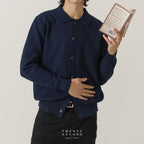 MILES KNIT OVERSHIRT - NAVY