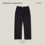 ESSENTIAL JEANS PANTS - BLACK
