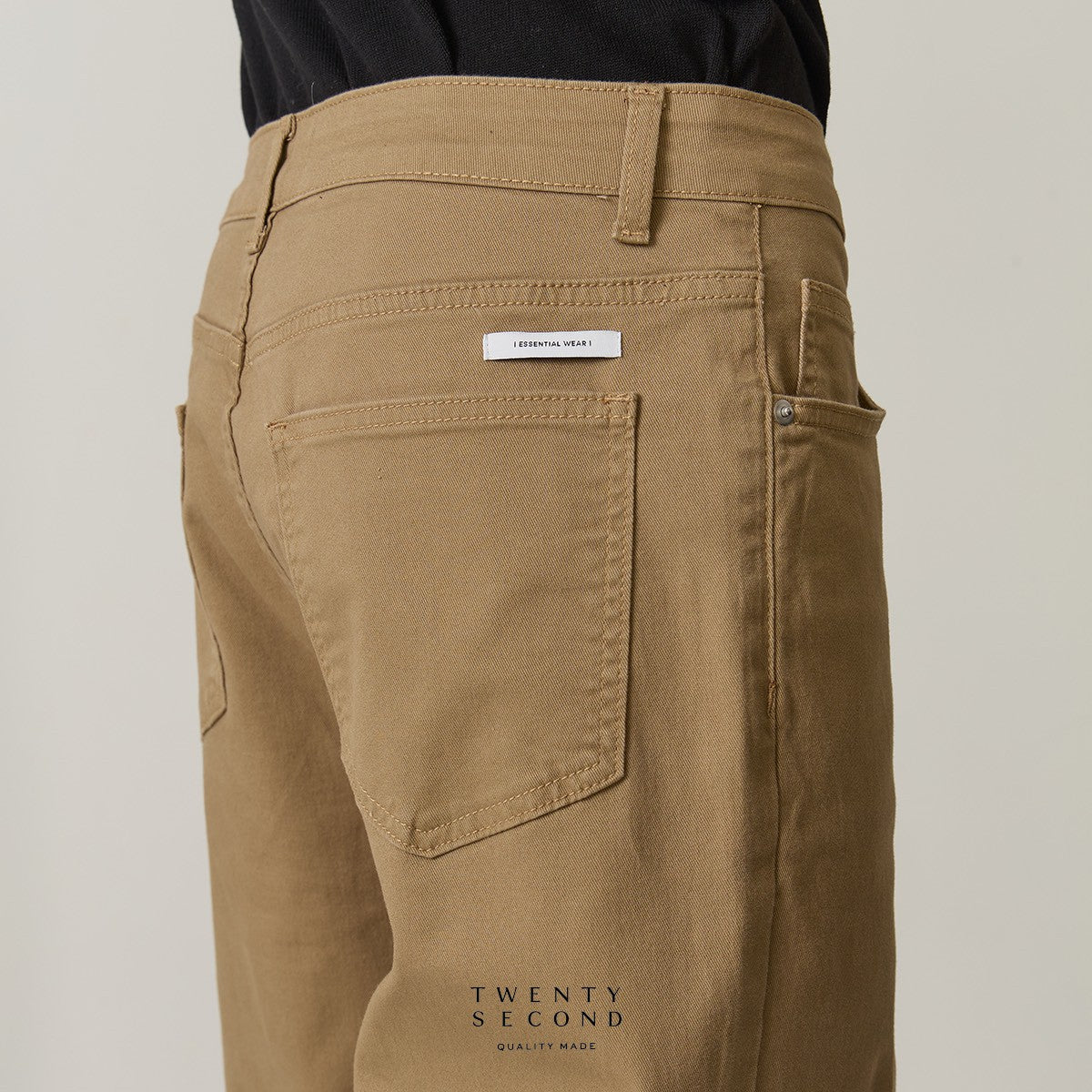 ESSENTIAL JEANS PANTS - KHAKI