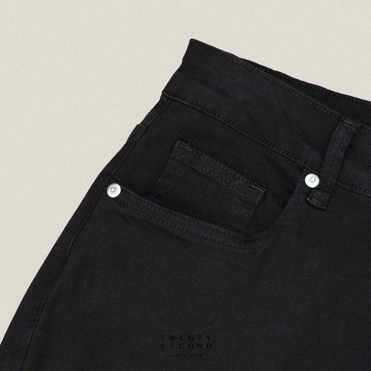 ESSENTIAL JEANS PANTS - BLACK