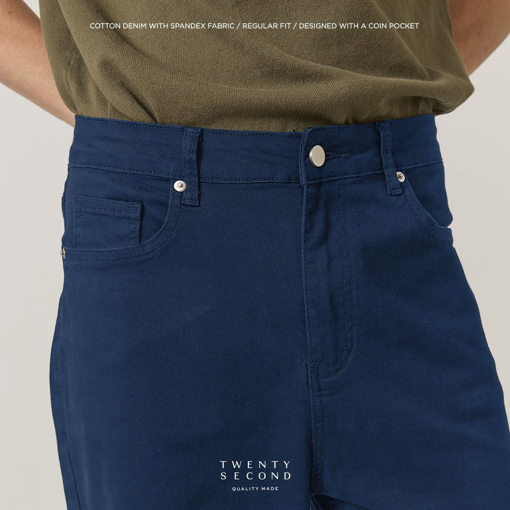 ESSENTIAL JEANS PANTS - NAVY