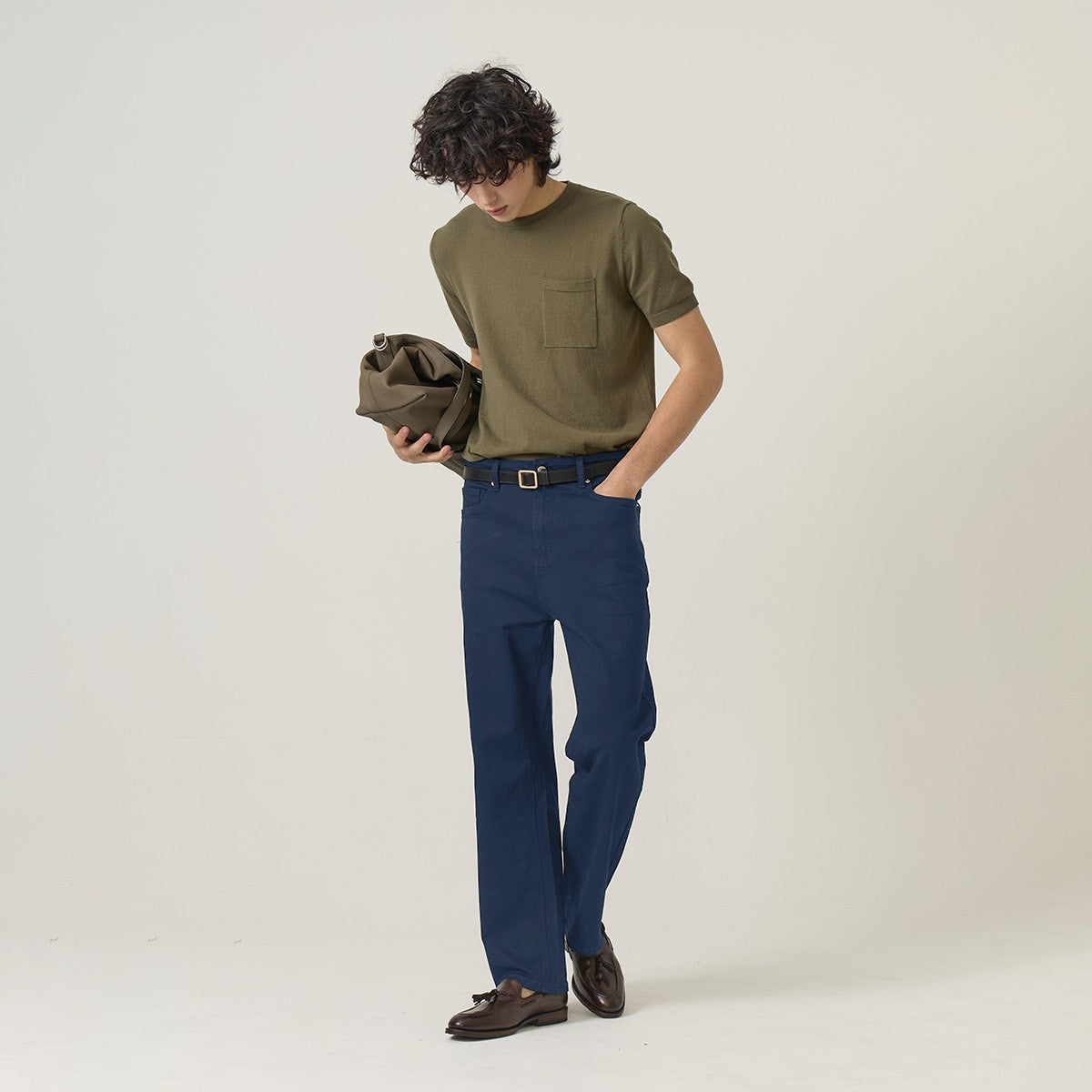 ESSENTIAL JEANS PANTS - NAVY
