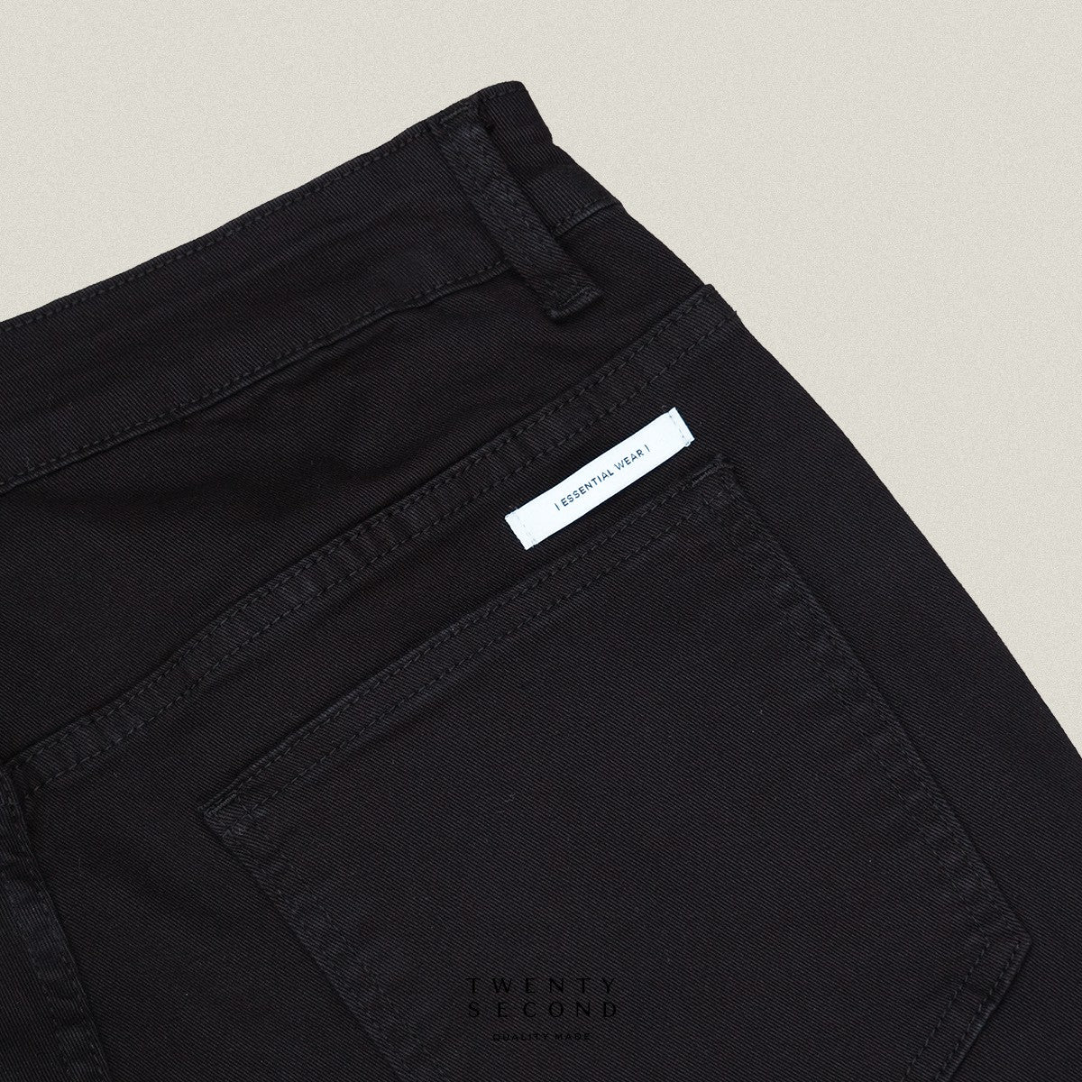 ESSENTIAL JEANS PANTS - BLACK