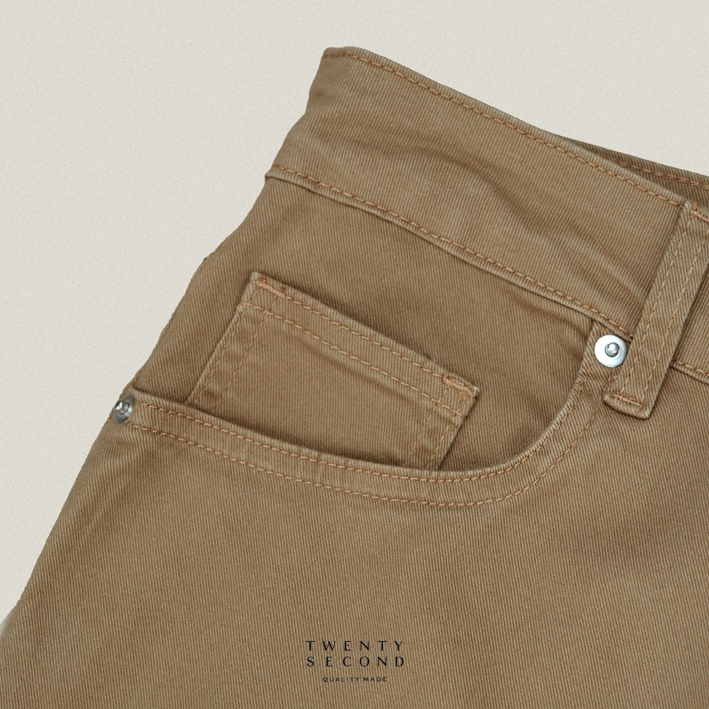 ESSENTIAL JEANS PANTS - KHAKI