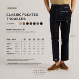 CLASSIC PLEATED TROUSERS - BEIGE