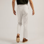 CLASSIC PLEATED TROUSERS - WHITE