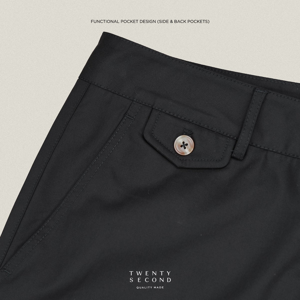 URBAN CHINO PANTS - BLACK