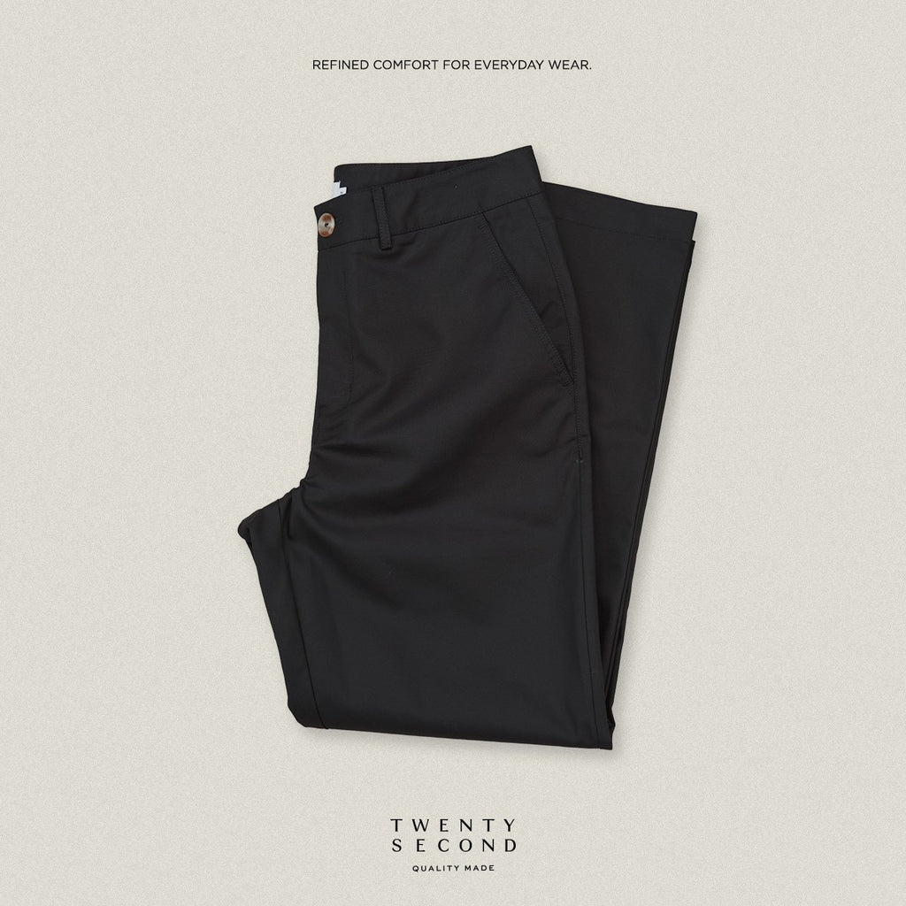 URBAN CHINO PANTS - BLACK