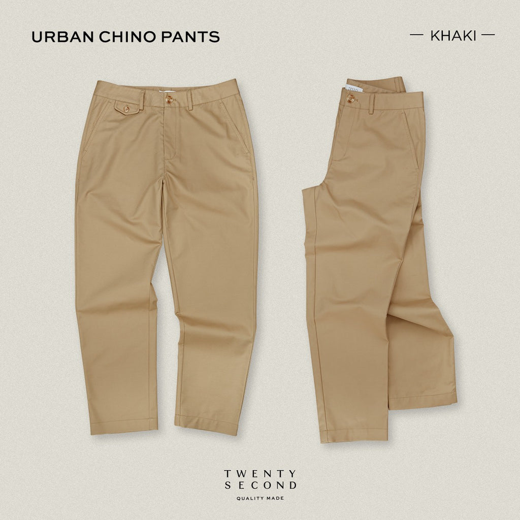 URBAN CHINO PANTS - KHAKI