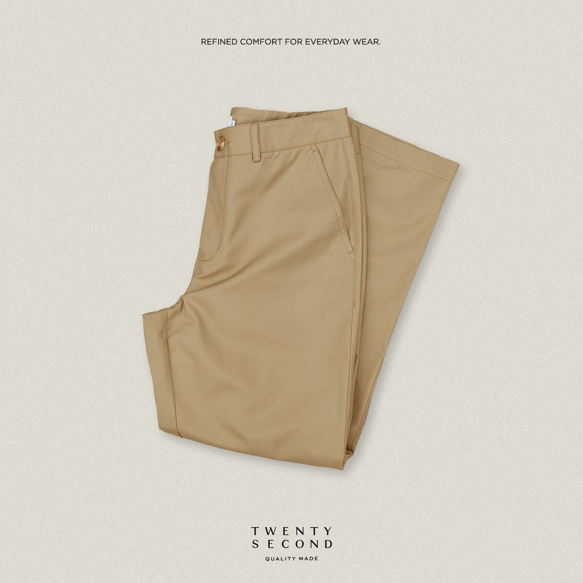 URBAN CHINO PANTS - KHAKI