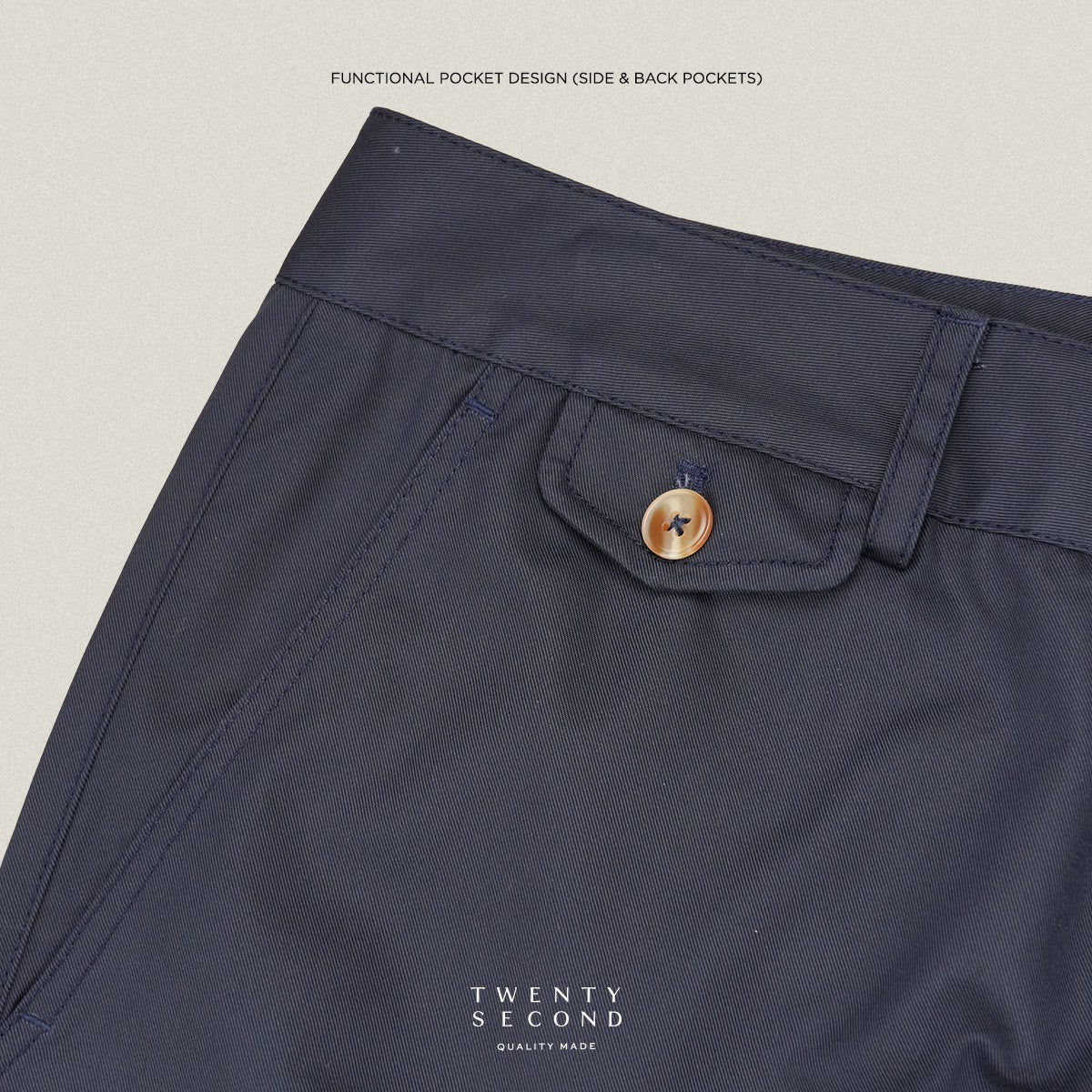 URBAN CHINO PANTS - NAVY
