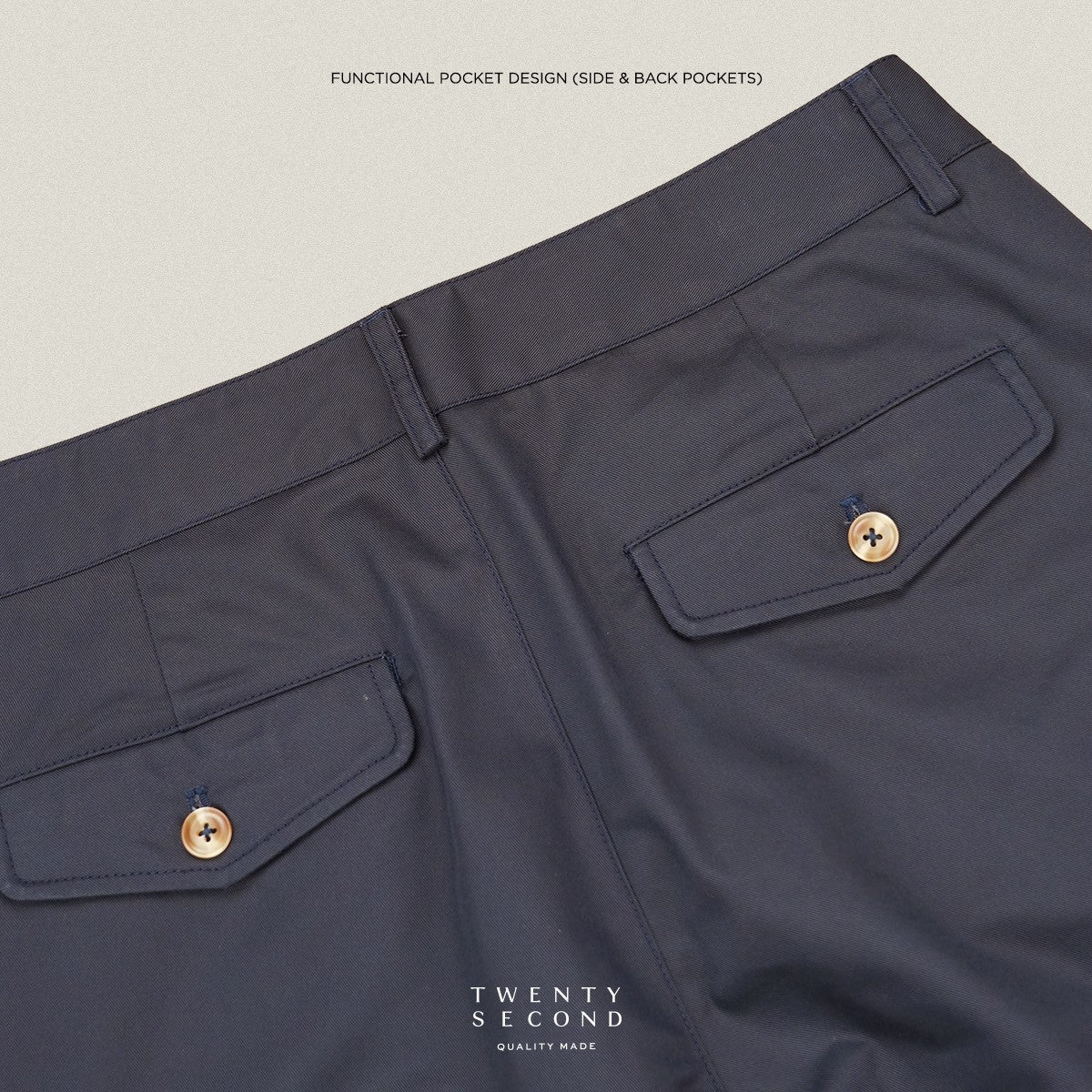 URBAN CHINO PANTS - NAVY