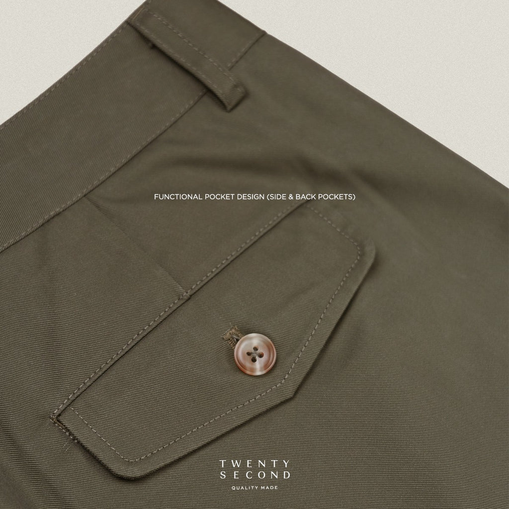 URBAN CHINO PANTS - OLIVE