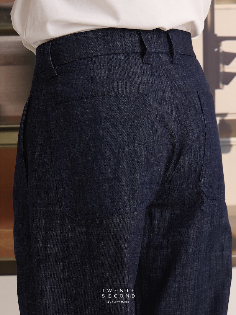 ARTHUR DENIM TROUSERS - INDIGO  BLUE