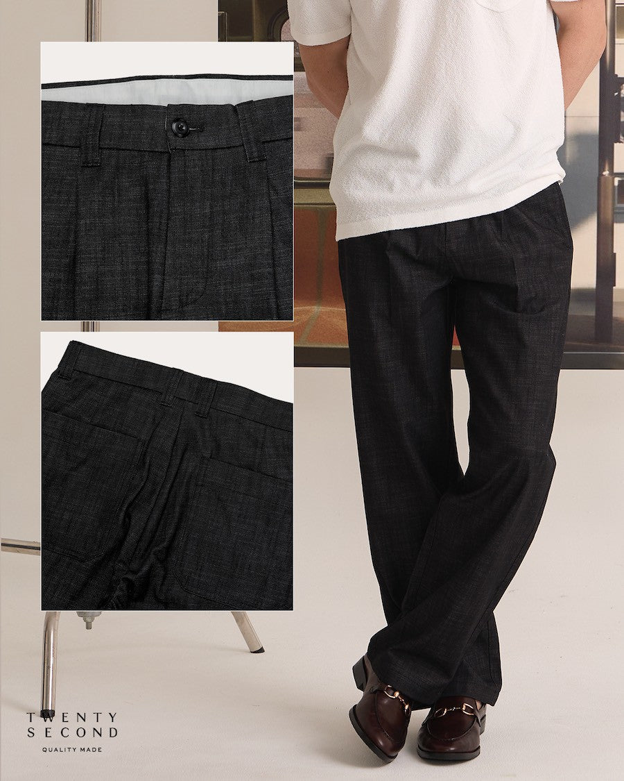 ARTHUR DENIM TROUSERS - WASHED BLACK