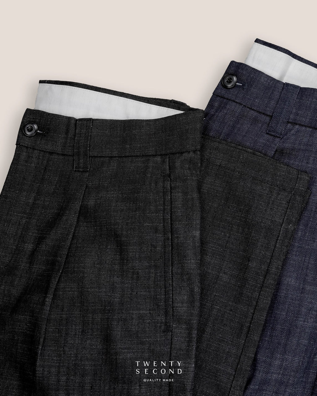 ARTHUR DENIM TROUSERS - WASHED BLACK
