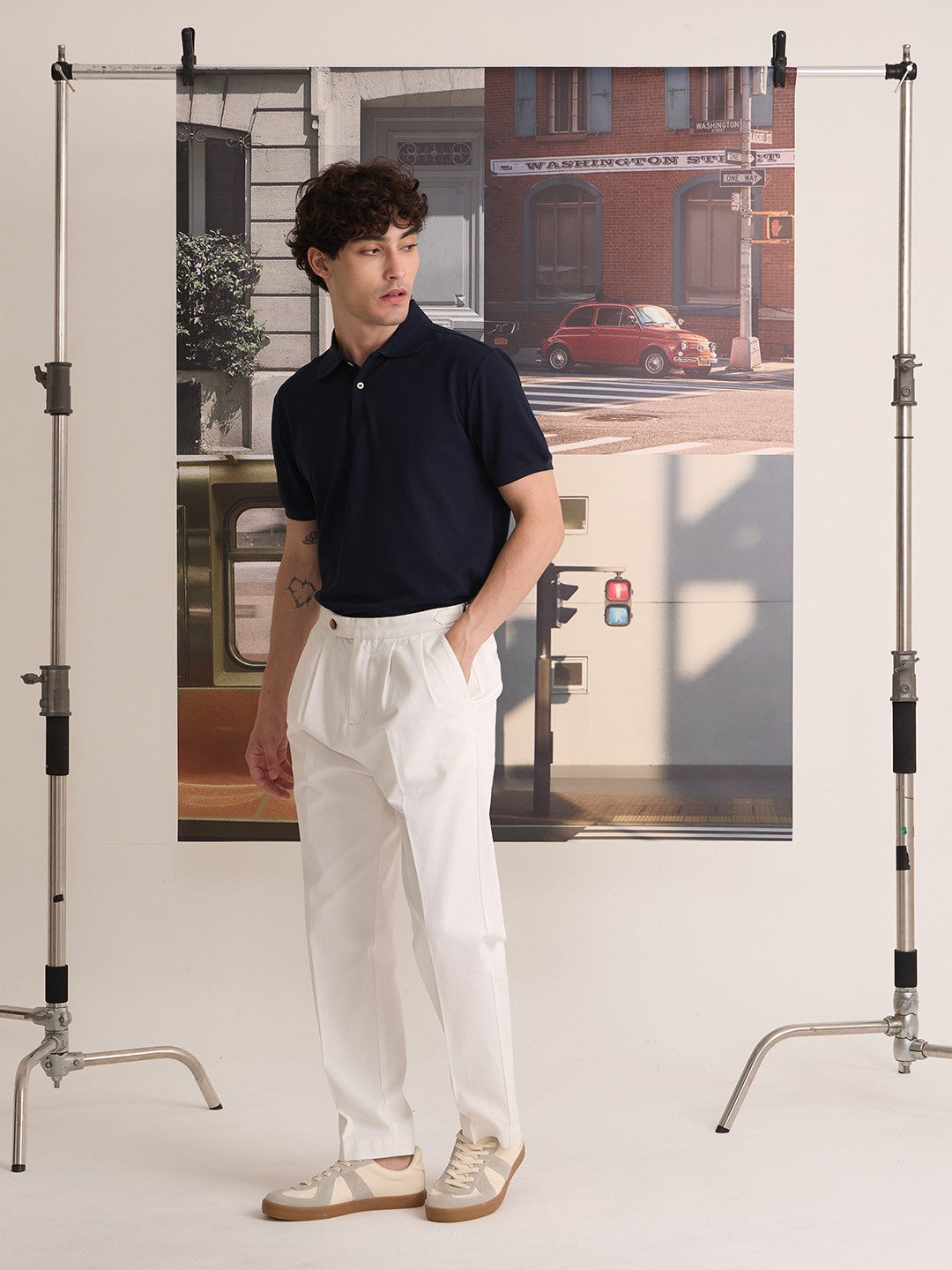 FRED CHINO PANTS - WHITE