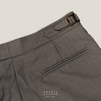 CLASSIC PLEATED TROUSERS - GREY