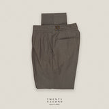 CLASSIC PLEATED TROUSERS - GREY