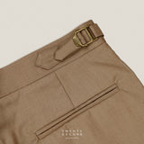 CLASSIC PLEATED TROUSERS - KHAKI