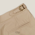 CLASSIC PLEATED TROUSERS - BEIGE