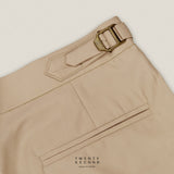 CLASSIC PLEATED TROUSERS - BEIGE