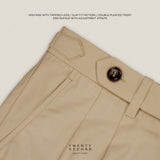 CLASSIC PLEATED TROUSERS - BEIGE