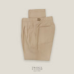 CLASSIC PLEATED TROUSERS - BEIGE