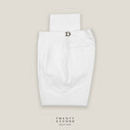CLASSIC PLEATED TROUSERS - WHITE